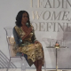 Michelle Obama wore the Gucci map-print dress that was such a hit when she wore it on “Ellen” in 2016, Robin Givhan wrote, (Credit: Twitter)